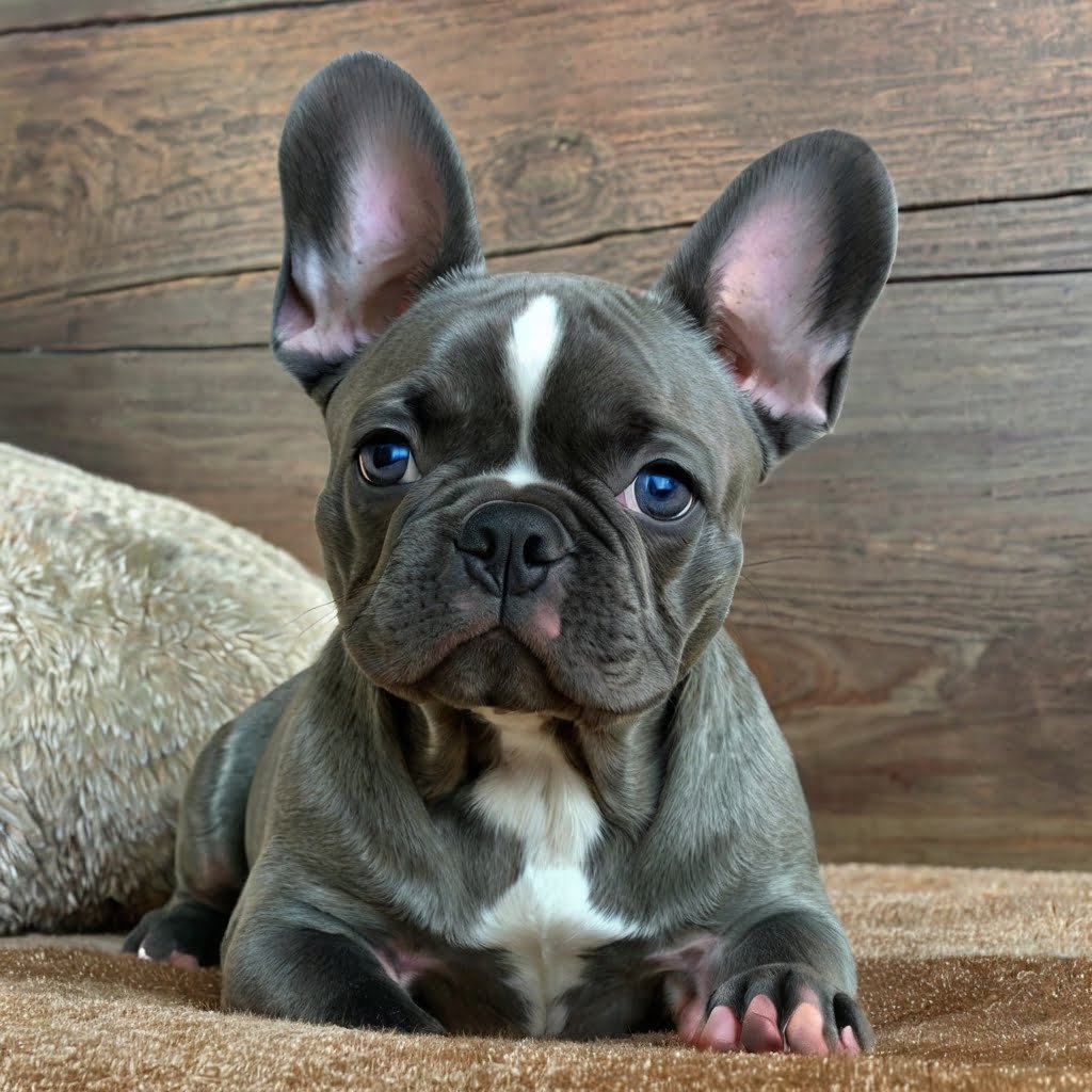 Blue Brindle French Bulldog