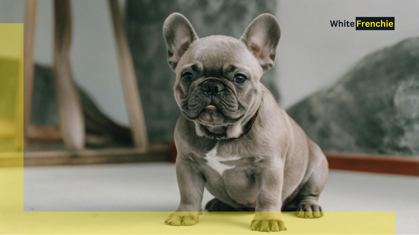 Grey French Bulldog