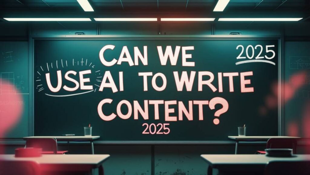 Can WE use AI to write content? In 2025